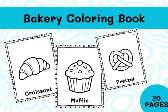 20 Bakery Coloring Book Printable