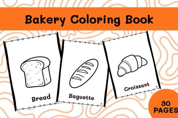 30 Bakery Coloring Book Printable