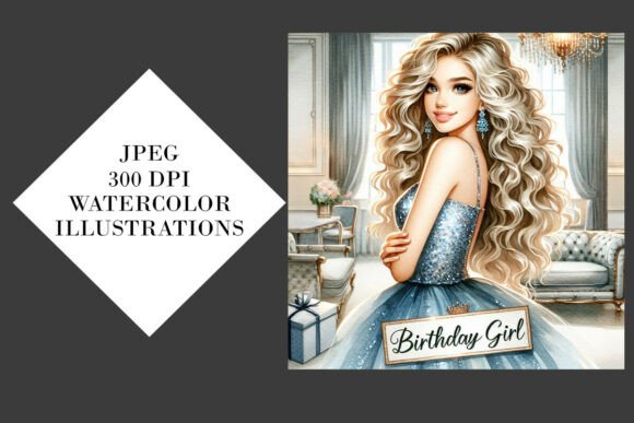 Birthday Girl Illustrations