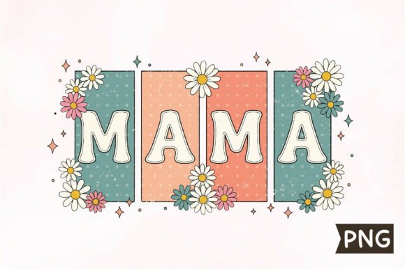 Boho Floral Mama Mother's Day PNG