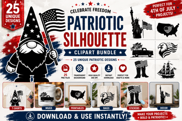 Celebrate American Pride with Purpose: Why 4th of July Silhouette Clipart Is Reshaping Creative Workflows
