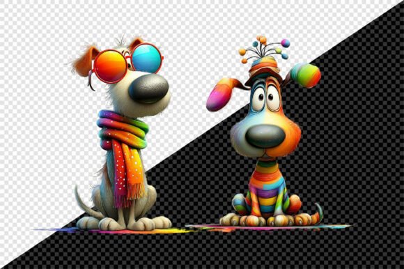 Christmas Funny Colorful Dog Clipart: A Practical Guide for Designers and Makers