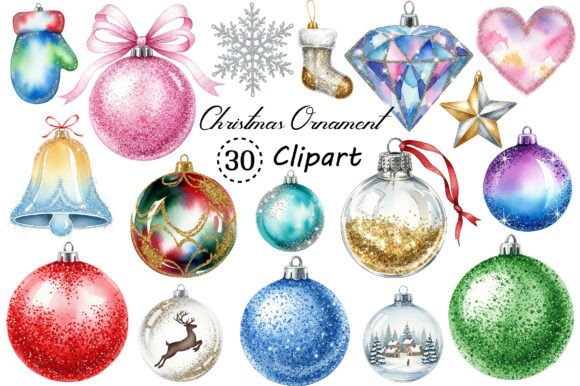 Christmas Ornament PNG Clipart: Flexible, High-Quality Assets for Modern Makers