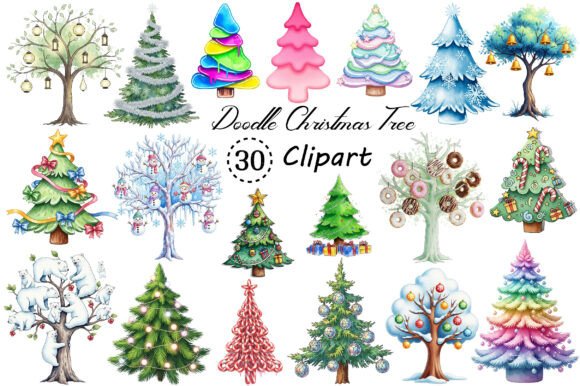 Cute Doodle Christmas Tree Sublimation: A Practical Asset for Creative Professionals