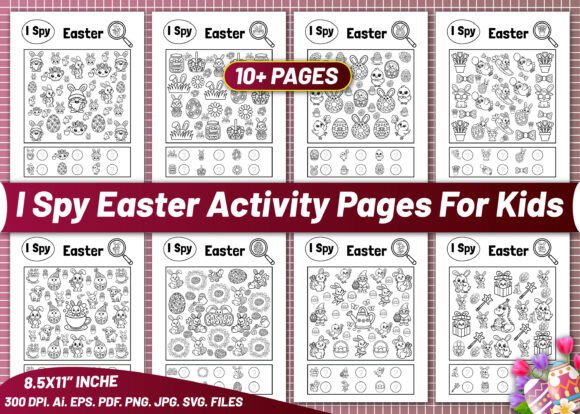 I Spy Easter Activity Sheets for Kids: Engaging, Ready-to-Use Learning Tools for Parents and Educators