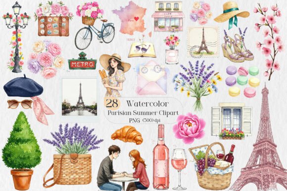 Parisian Summer PNG Clipart