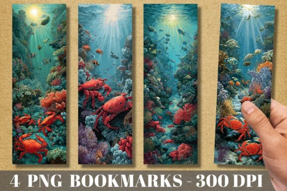 Red Crab Undersea Wildlife Bookmark: A Practical Choice for Nature-Inspired Printables