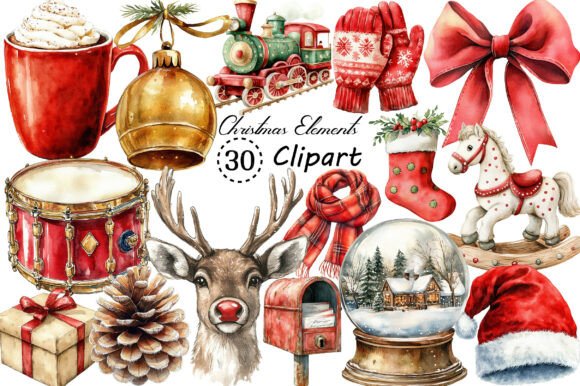 Vintage Christmas Elements Clipart: A Practical Guide for Designers and Crafters