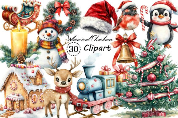 Watercolor Whimsical Christmas Clipart: A Practical Guide for Designers and Crafters